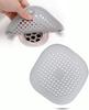 1/4PCs Bathroom Shower Drain Hair Catcher Kitchen Foldable Silicone Cover Hair Filter Sink Strainer with Suction Cups Easy Clean
