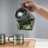 500ML Glass Teapot With Wood Handle Heated Resistant Kung Fu Tea Puer Tea Scented Tea Kettle Transparent Glass Tea Pot Teaware