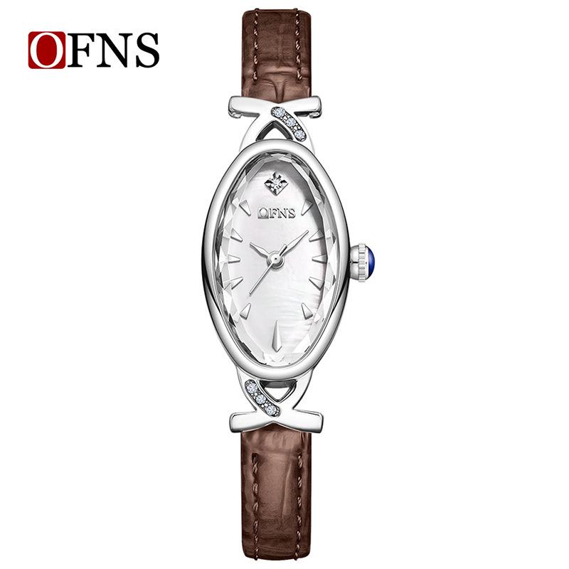 OFNS Women's Retro Oval Waterproof Luxury Wristwatch