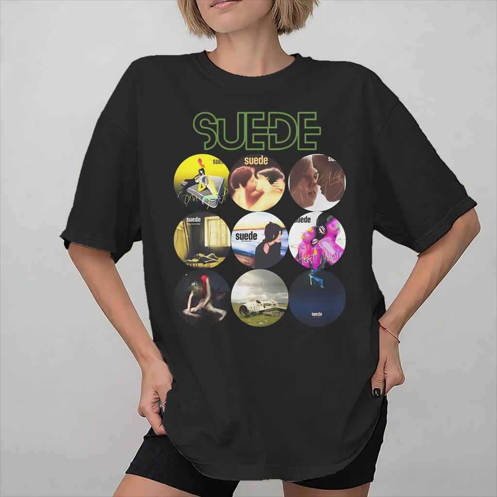 Suede rock band Tee Shirt for Unisex Women Gift Idea T Shirts 100 Cotton Clothes