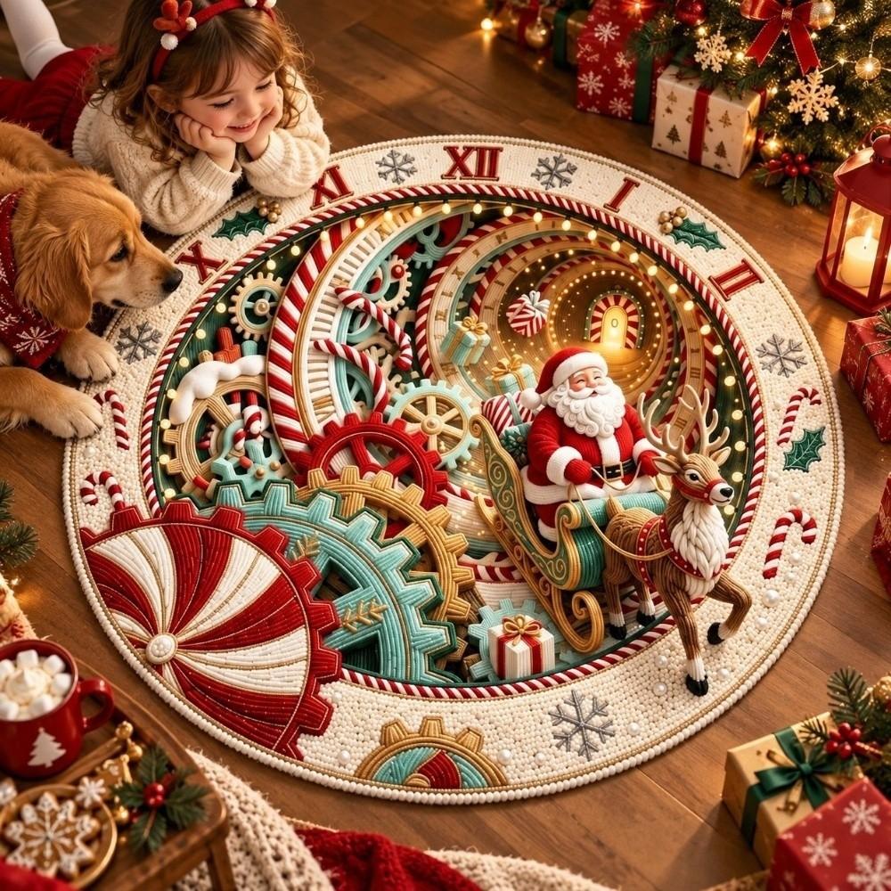 Stain Resistant 3D Illusion Rug Wear Resistant Festive Area Mat Indoor Entrance