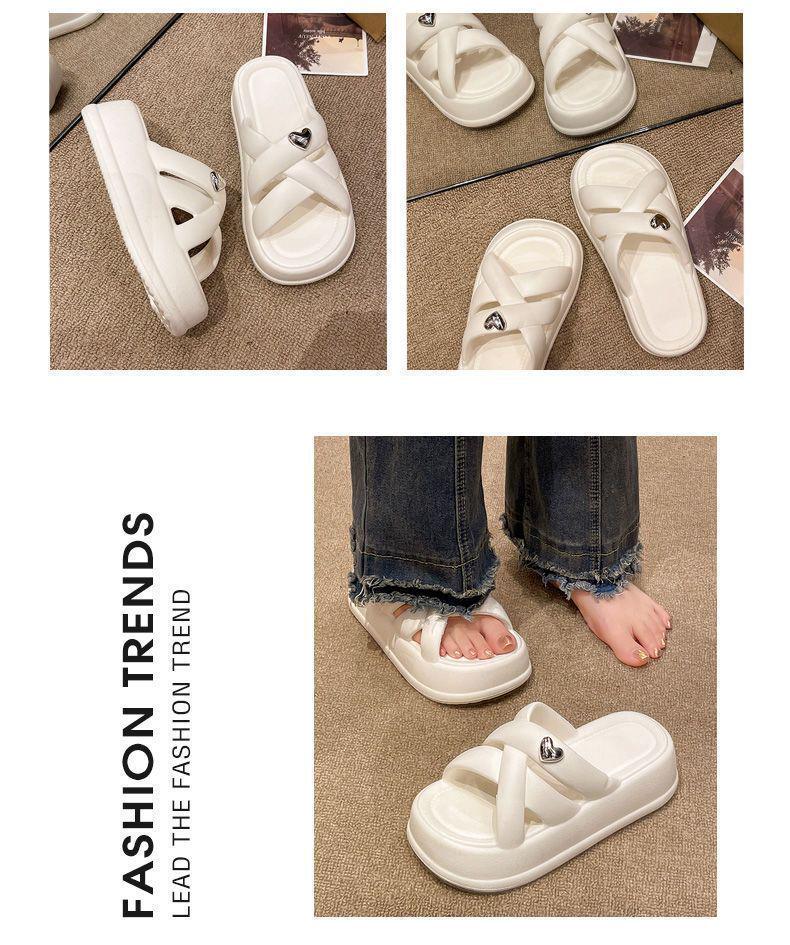 Neue Damen Sommer 2025 Pantoletten mit dicker Sohle - Lässig mit einem Riemen und 'Step on Bliss' Gefühl für Outdoor-Strandbekleidung