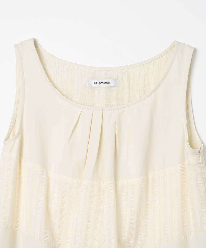 Milo Woman Double Sleeveless Dress [Ecru]