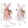 Cartoon Christmas Rabbit Ears Angel Dolls Handmade Christmas Tree Decoration  Home Xmas Decor