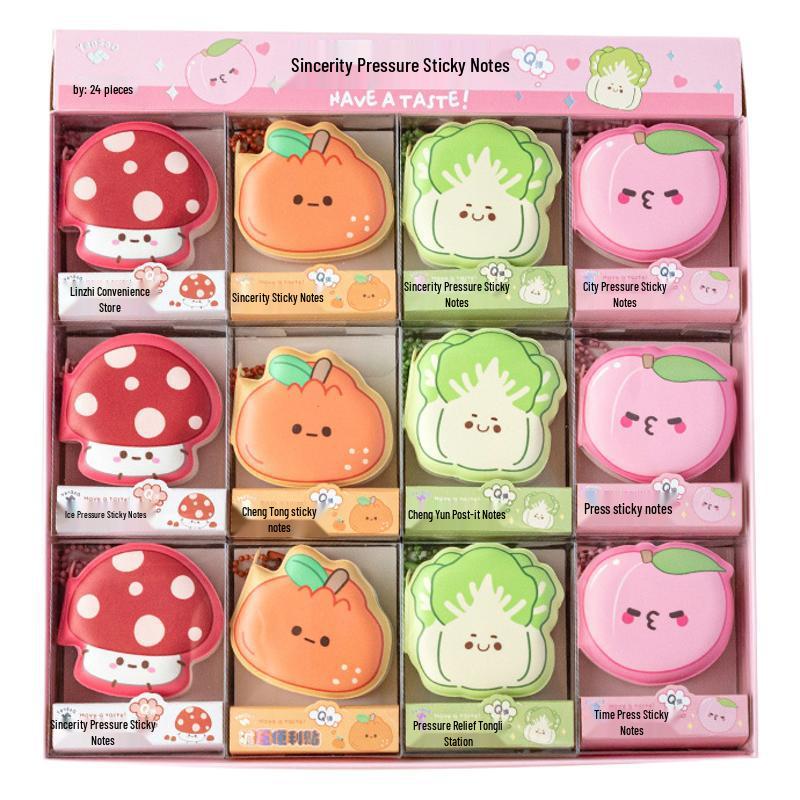 Mini Bean Decompression Sticky Notes: Cute Pocket-Size Pinch Memo Pad