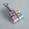 ASMR Click Mechanical Sound Stress Relief Keyboard Keycap Fidget Keychain Macaron Color Portable Backpack Anxiety Toy For Adult