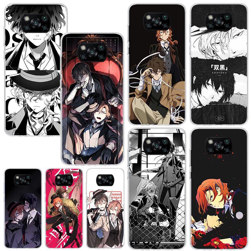 Bungo Stray Dogs Double Black Phone Case For Xiaomi Poco X7 X6 X5 M7 M8 Pro F7 Ultra Redmi 15C 15 13C 13 12C 12 10 10C 10A Art F