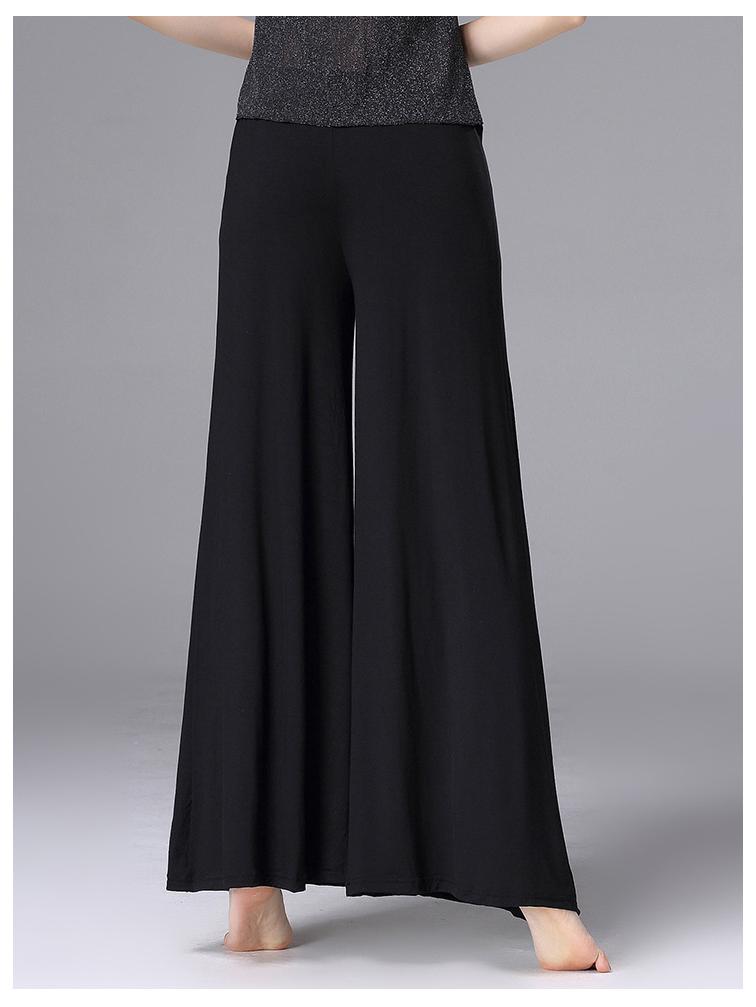 2025 Damskie Luźne Drapowane Modalne Szerokie Spodnie do Tańca i Jogi