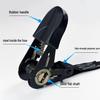 1-Inch Rubber-Coated Elastic Ratchet Strap, 25mm Wide - Essential for Securing Trucks & Motorcycles.