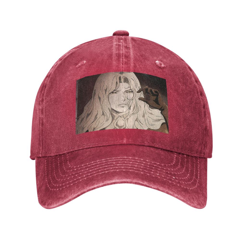 Alucard - Castlevania Nocturne Denim Fabric Cap Casual Baseball Caps Adjustable Hat Summer Unisex Baseball Hats