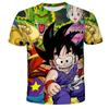 2026 Summer Dragon Ball T Shirt Kids Tops Tee Anime Figures Son Goku