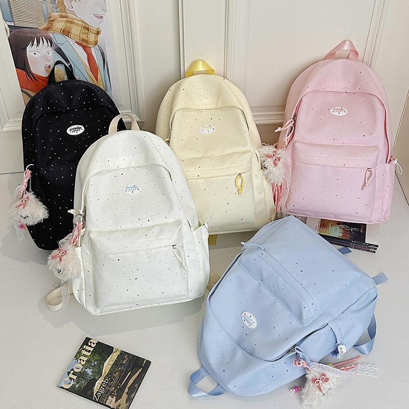 Zaino coreano nuovo piccolo fresco pois zaino femminile studenti delle scuole medie ins versatile grande capacità zaino stile campus