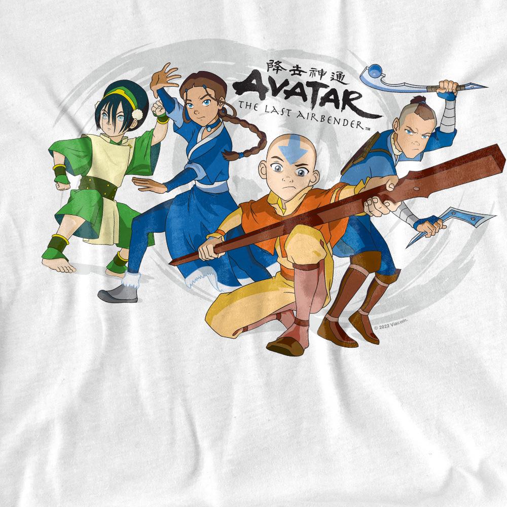 Avatar: The Last Airbender Unisexové dospělé skupinové tričko