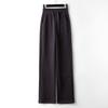 Women's Spring and Autumn Solid Color Pants High Waist Casual Pants