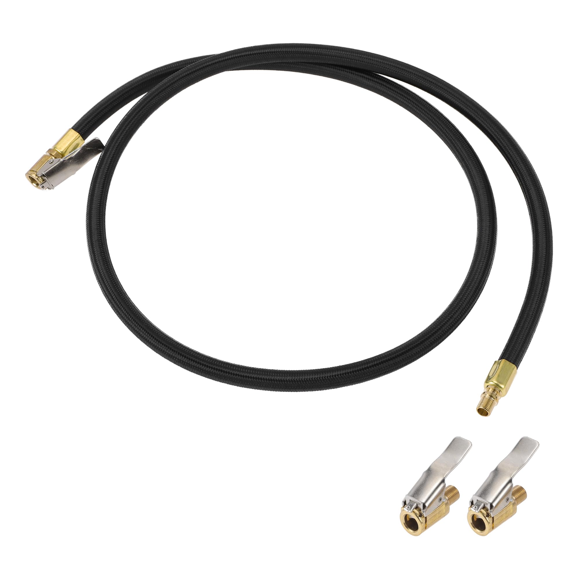 

TUCKBOLD Удлинительная трубка для накачивания автомобильных шин 0,305 x32TPI Прочный адаптер-удлинитель шланга для воздушного насоса Шина золотой