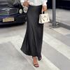 Kaikuo Resort Style High-end Solid Color Long Skirt for Women 2025 Autumn Winter