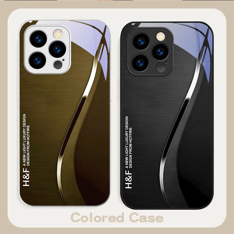 Grüner Farbverlauf Seide Für iPhone 16 E 15 14 13 Plus 12 mini 11 Pro Max XR Xs Max X 7 8 Plus 6 6S 2022 Gehärtetes Glas Handyhülle