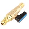 1 4SAE Air Conditioning Refrigerator Tools Refrigerant Control Valve Fitting Adapter   Ball Valve