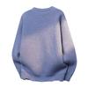 Unisex Knit Sweater Round Neck Long Sleeve Loose Fit Thick Warm Pullover Travel Streetwear