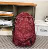 Schoolbag backpack new schoolbag for female junior high school students simple and versatile printed bear niche design college student computer 