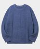 BLACK MOMENT Minimal Round Blend Pullover Knit T-Shirt [Black]