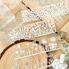5Pcs/Bag Vintage Hollow Lace paper Aesthetic Decorative Junk Journal DIY Scrapbooking Creative Stationery Decor Paper Set