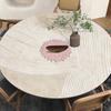 Placemats Set of 6, Round Hollow Out Flowers Place Mats for Dining Table Pressed Rose Gold-A22G