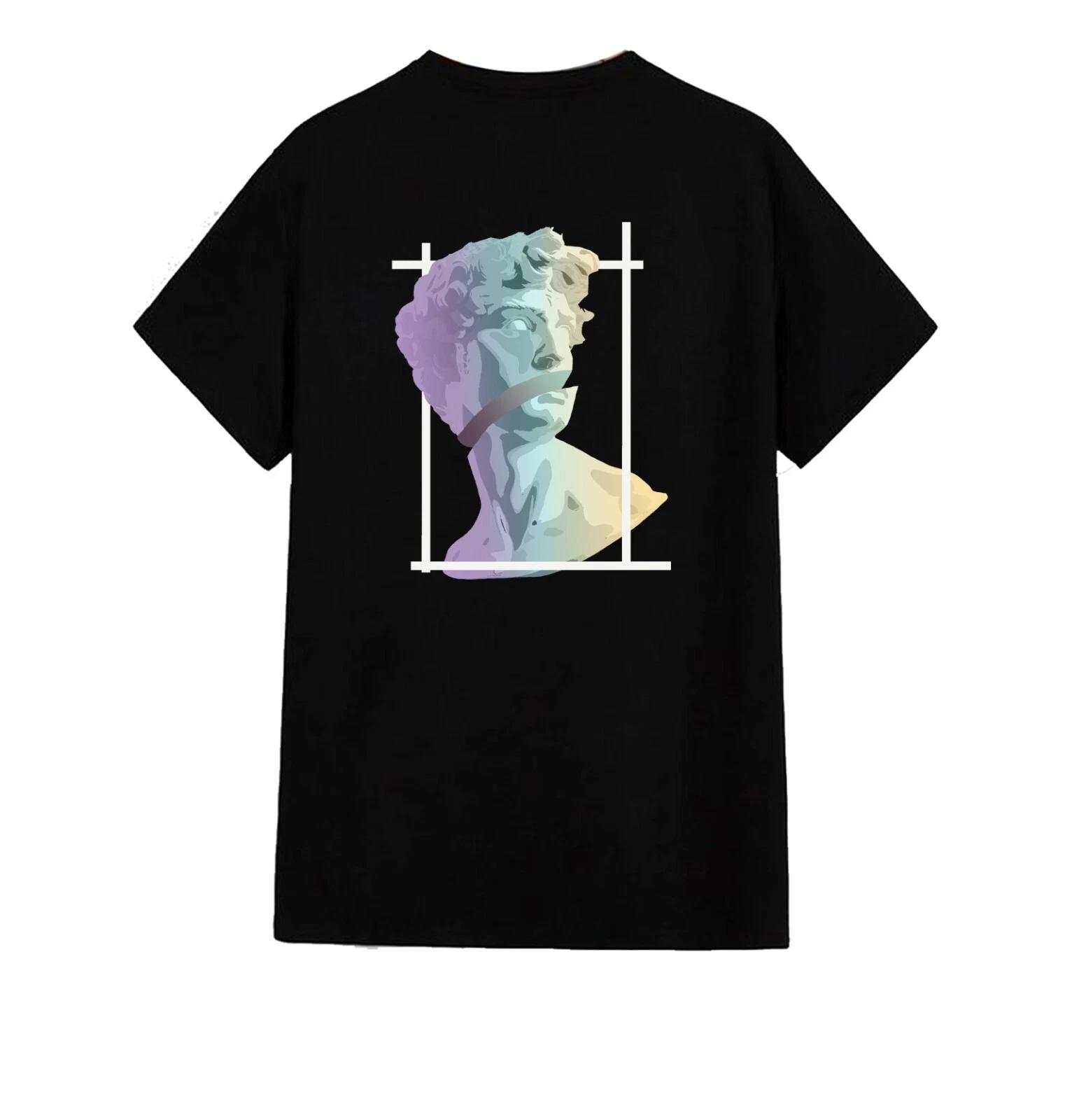 Unisex T-Shirt - David of Michelangelo - Casual Summer Couple Original Student L