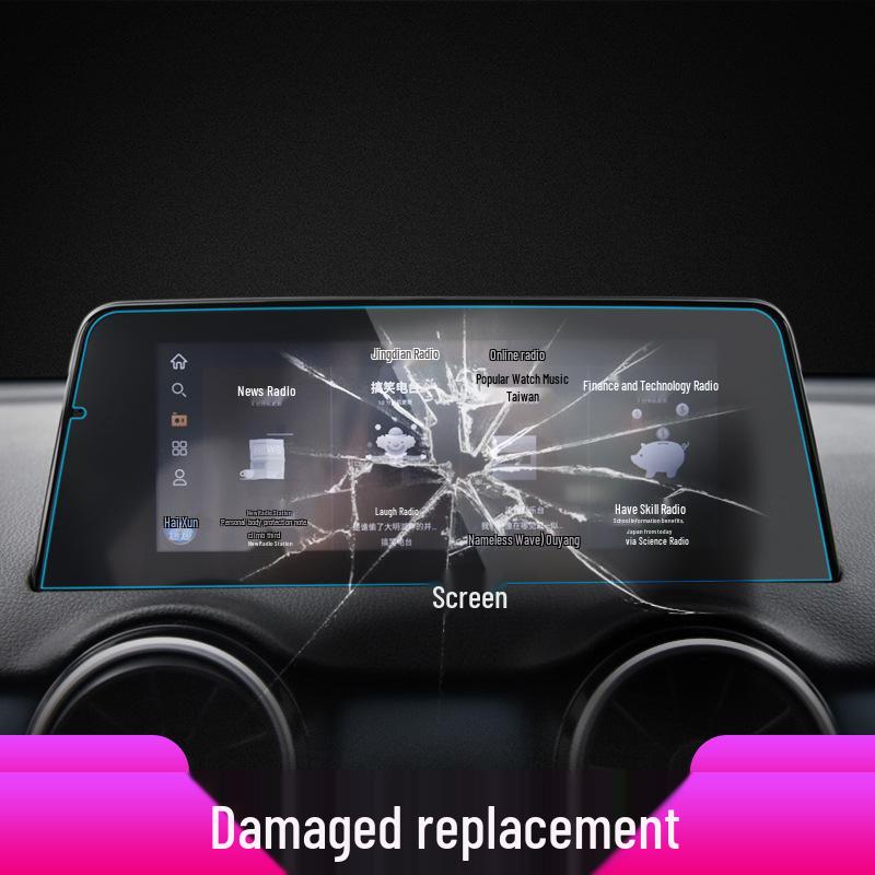 Scratch-Resistant Tempered Film for Dongfeng Fengguang 500, ix5, and ix7 Navigation Screens