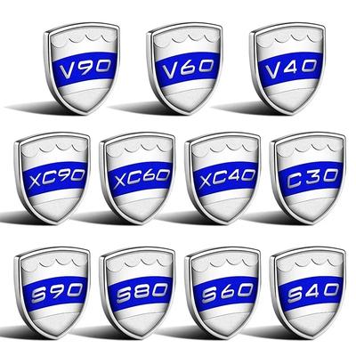 Kovový Letter Car Zadní kufr Znak Samolepka Decal Pro C30 S40 S60 S60L S80 S80L S90 V40 V60 V90 XC40 XC60 XC90 Znak