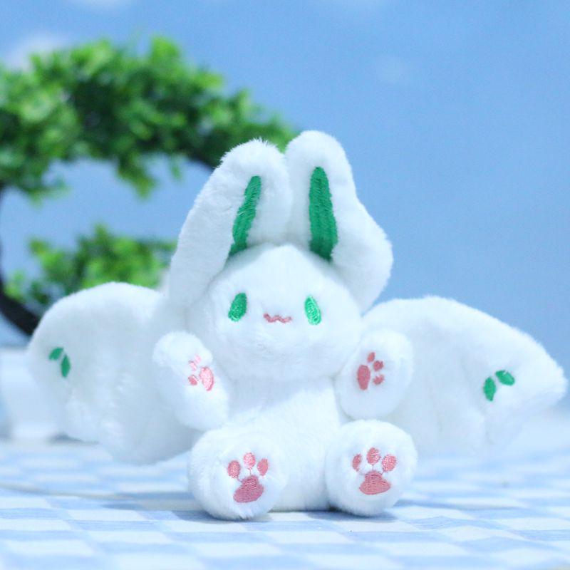 Flying Bunny Bat Wings Plush Toy Pendant & Keychain