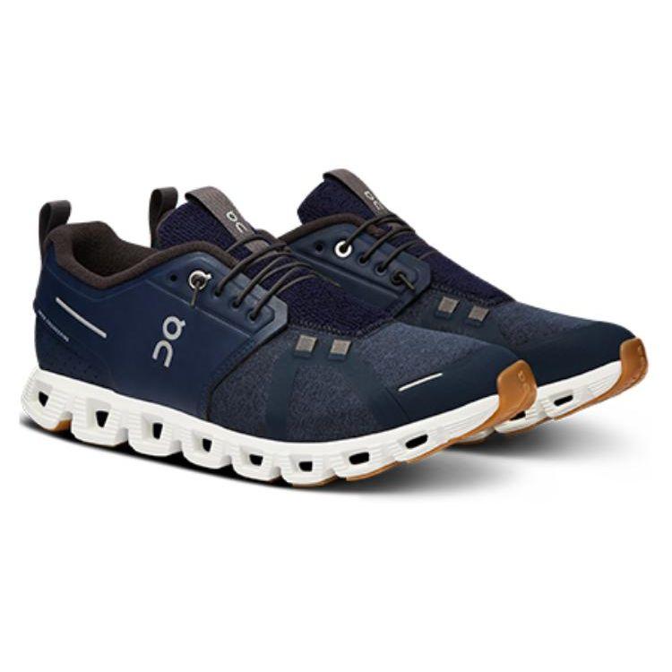 On Running Cloud 5 Terry Midnight White Men Sneakers 3MD30220692