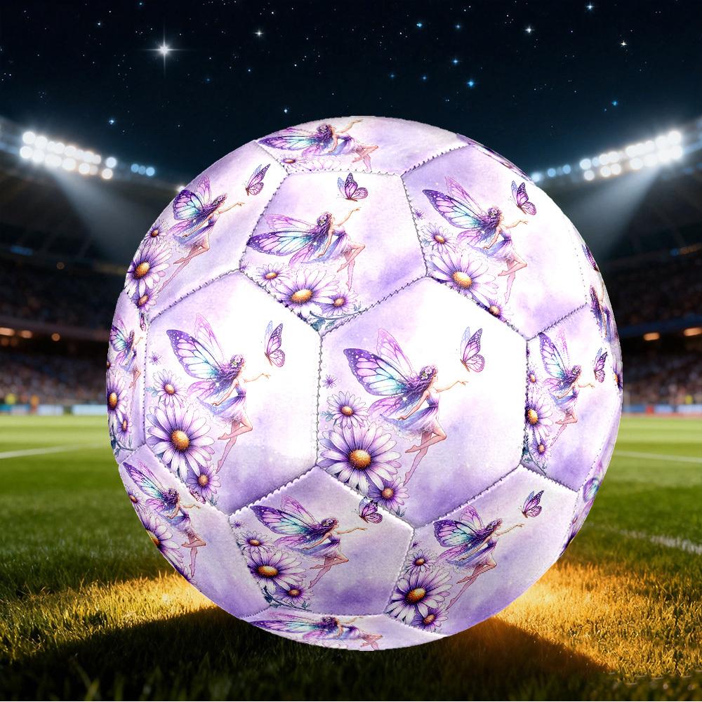 1pc Fairy Garden Dreams Size 5 Soccer Ball Professional Match Training Football Indoor &Outdoor Sports Ball Training Ball Lightweight Durable Y92