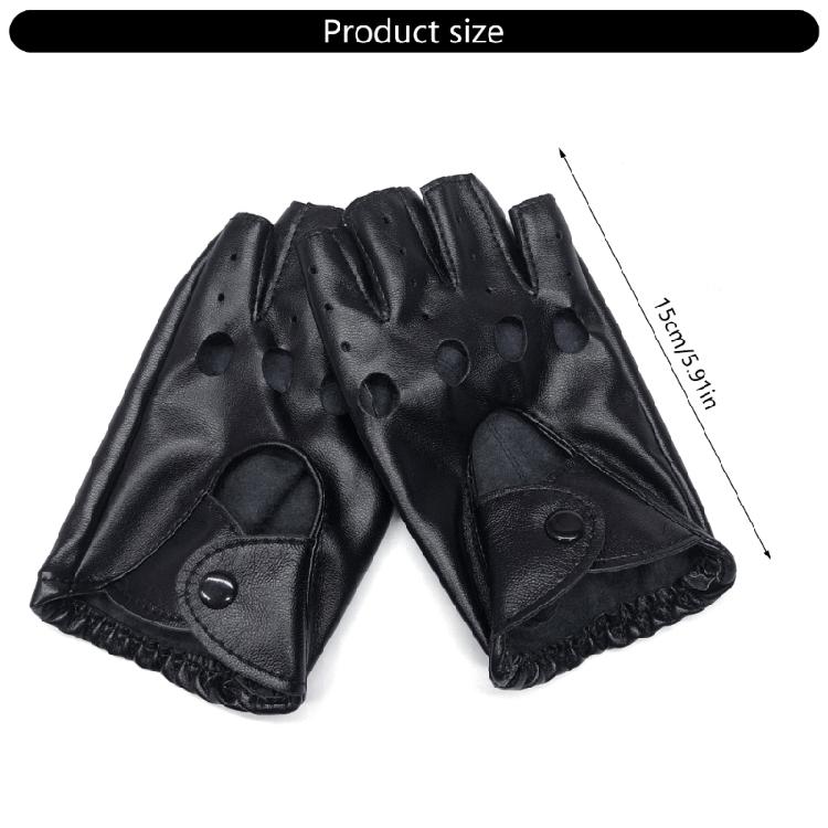 Punk Half Finger Gloves Mesh Accents Rebellious Style Perfect Raves Themed Parties
