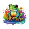 M728 Süßer Regenbogenfrosch Wandaufkleber Kinderzimmer Schlafzimmer Heimdekoration Tapetenhintergrund Süße Tieraufkleber