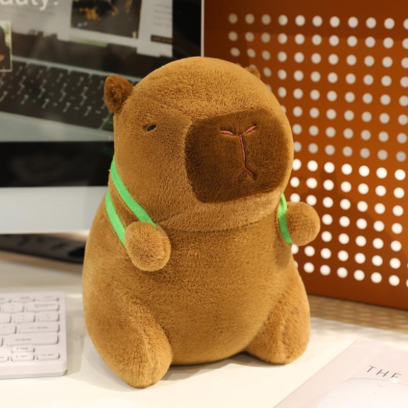 

Cute little capybara doll plush toy kapibara doll children accompany soothing pillow rag doll 25cm（0.25kg）