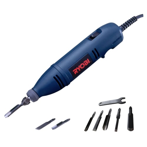 Kyocera (formerly Ryobi) DC-501F Electric Carving Chisel, 5-Blade Set (Product Code: 4988204) [Includes a Value-for-money Replacement Blade Set. Simpl