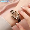 Top Brand New Women's Watch Light Luxury Retro Artistic Temperament Student Square Belt Quartz Watch with Diamond Wrist Watch