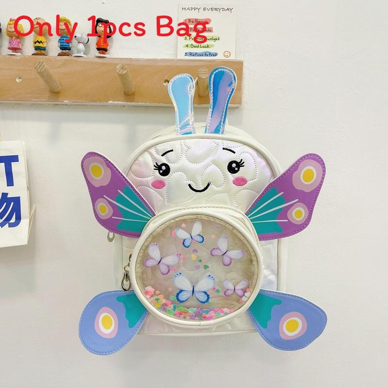 Preschool Butterfly Backpack With Pu Material And Cartoon Style For School Use