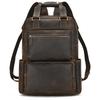 Vintage Crazy Horse Leather Backpack Multifunctional Travel Bag Men'S Leather Handbag Large Capacity Cowhide Backpack