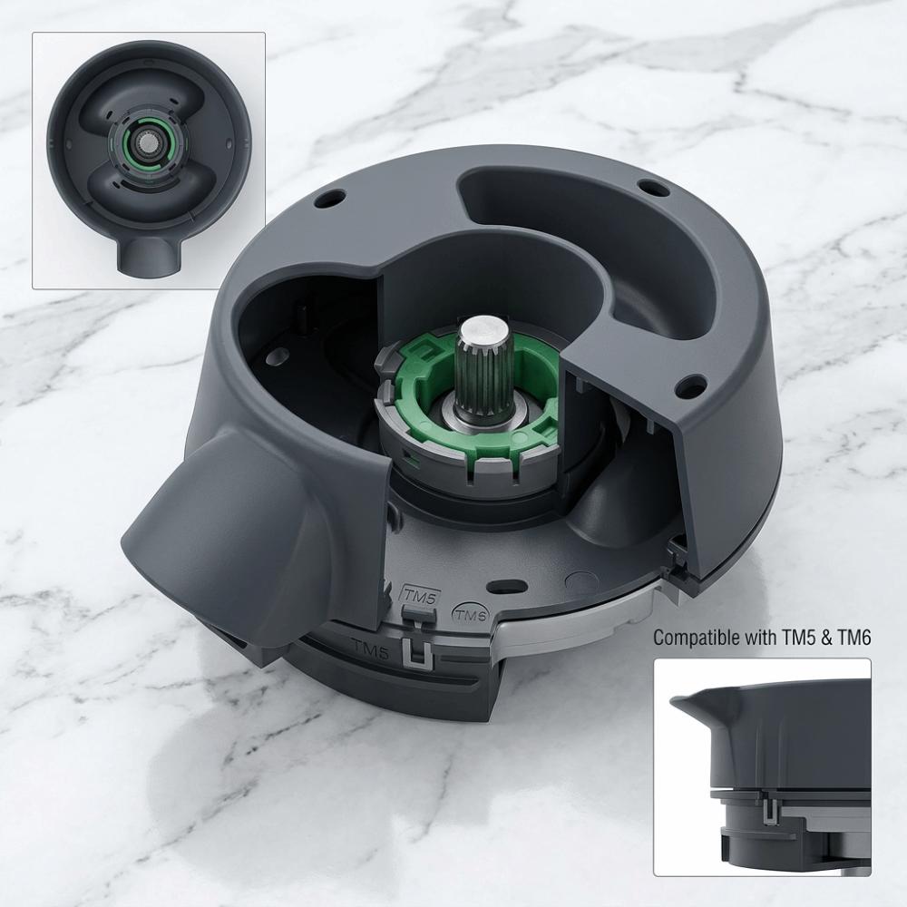 Placa de Fixação da Lâmina do Liquidificador Base do Recipiente Peça de Reposição para Thermomix TM5 TM6 Lavável na Máquina de Lavar Louça