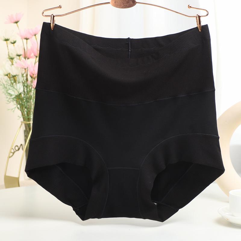 Modal Cotton High Knickers Waisted Plus Size Women's Underwear with Wide Leg Briefs Edges Triangle Panties