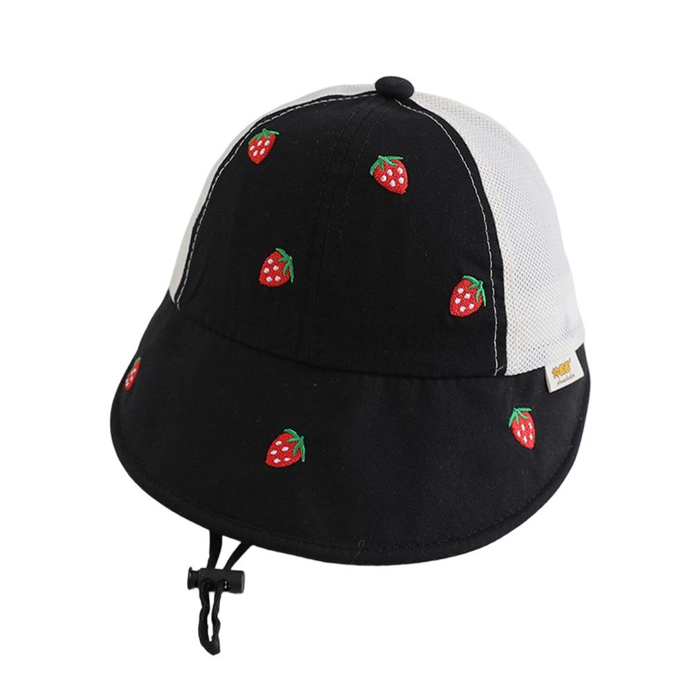 Summer Sun Cap UV Protection Beach Hat Fashion Kids Bucket Hat  Infant чёрный