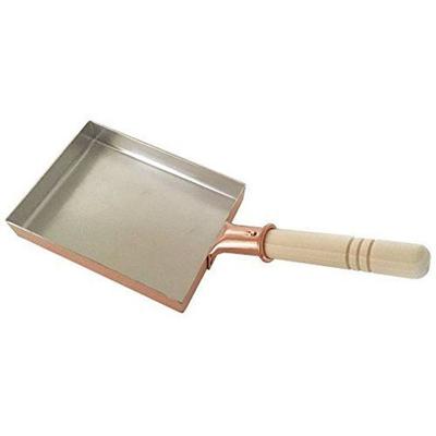 Nakamura Doki Seisakusho Copper Tamagoyaki Pan 13 Long (13cm X 18cm) Professionals Favorite Egg Roll Frying Eggs Cooked Fluffy Smooth Made Japan