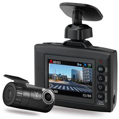 Cámara de salpicadero Yupiteru WDT810di con doble cámara delantera y trasera, trasera inalámbrica para smartphone, Ethernet, digital de 2 megapíxeles Full HD con visión nocturna máxima
