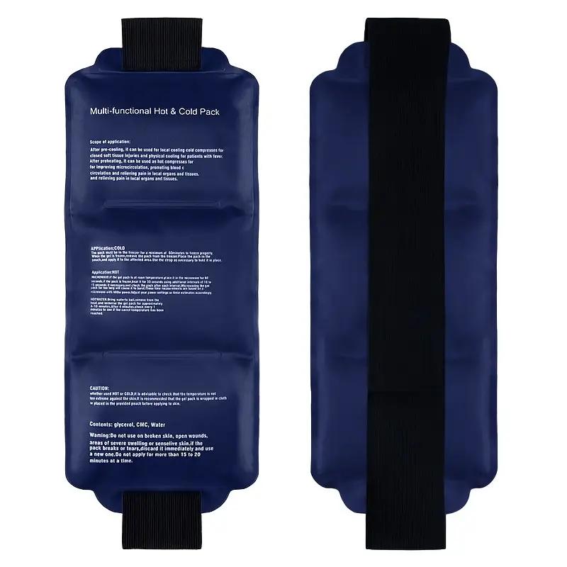 Tragbares Eispack für Verletzungen Heiß- und Kalttherapie Wickel Wiederverwendbares Gel-Eispack für Rücken- und Muskelregeneration mit Sicherer Befestigung