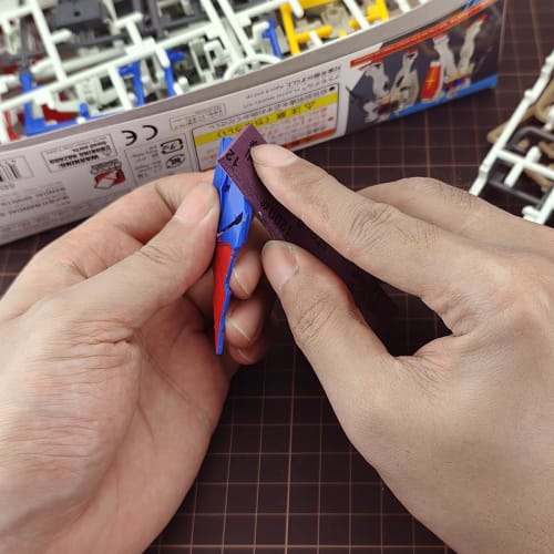 stedi Sanding Sponge for Model Gundam Building, 3mm, Hobby Model Tool, Hand Sanding Block, Waterproof, Wet/Dry, Reusable, #1000, #1200, #1500 Grit San