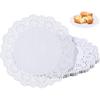 100 Pieces Paper Doilies, 12 Inch Doilies for Food, Disposable Lace Paper Doilies for Tables, Round Paper Placemats Bulk for Cakes Desserts Crafts