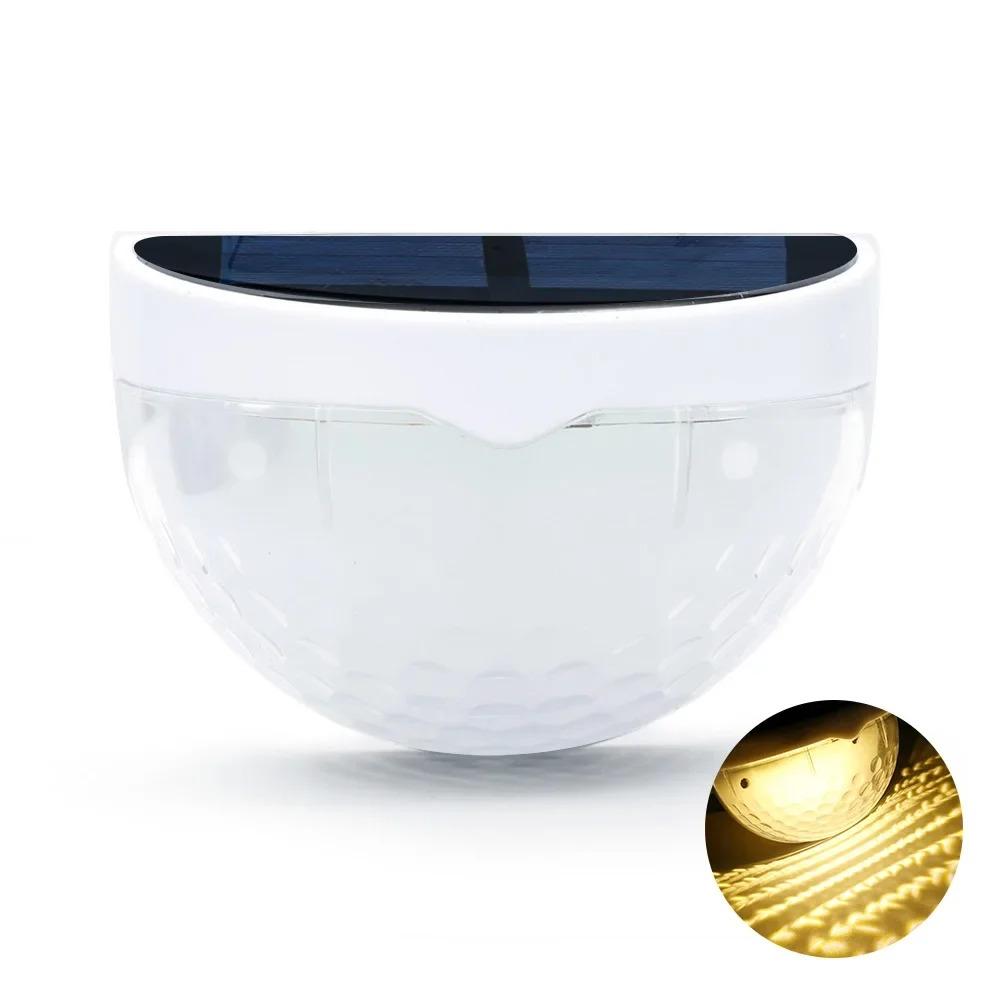 

Наружный солнечный садовый светильник с управлением, индукционный, энергосберегающий, водонепроницаемый, настенный светильник для сада, для освещения и украшения двора, забора Warm-1PC(White)