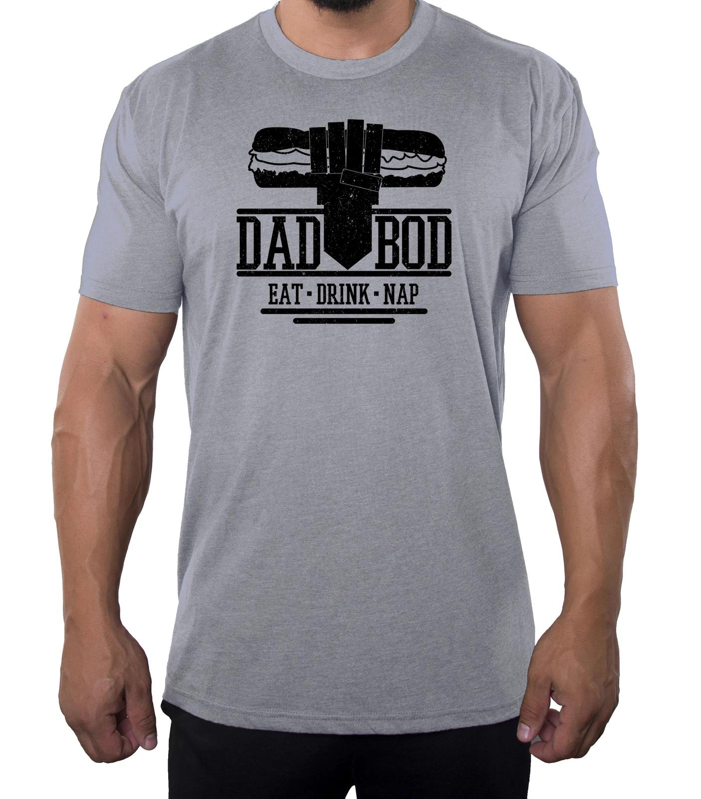 Dad Bod Shirt Eat Drink Nap, Funny Dad Shirts, Men s Graphic T-Shirts S